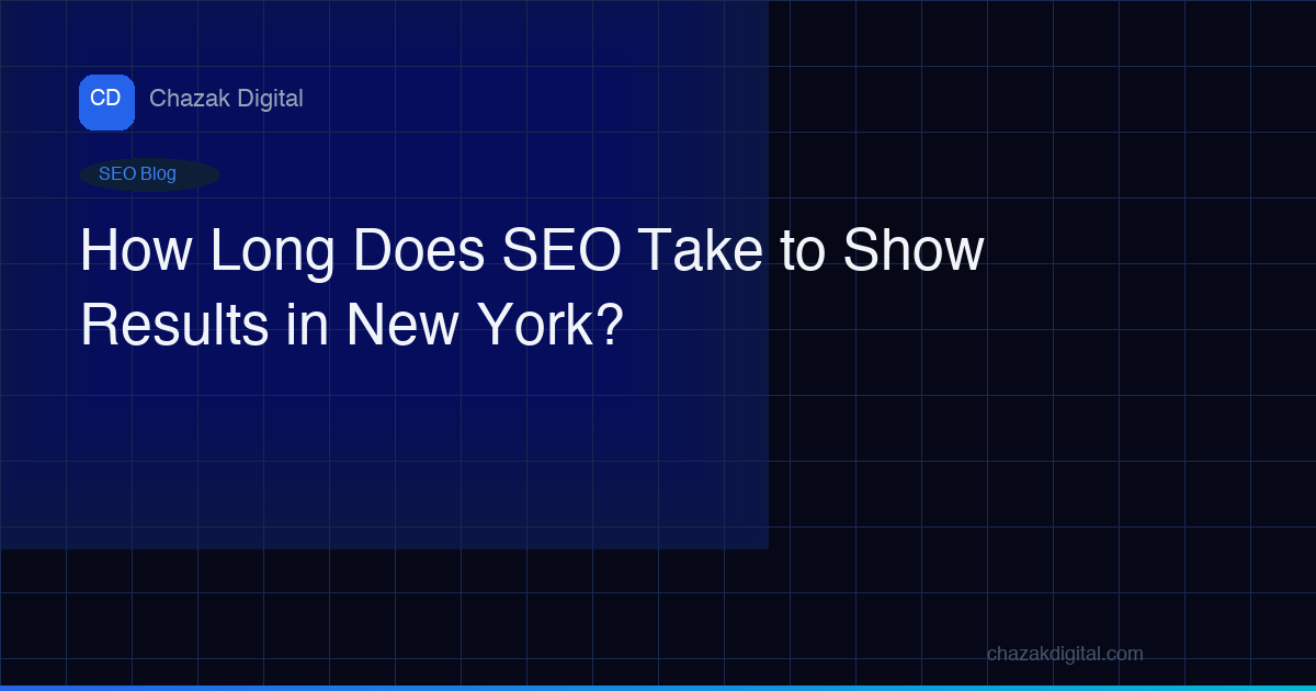 How Long Does SEO Take to Show Results in New York?