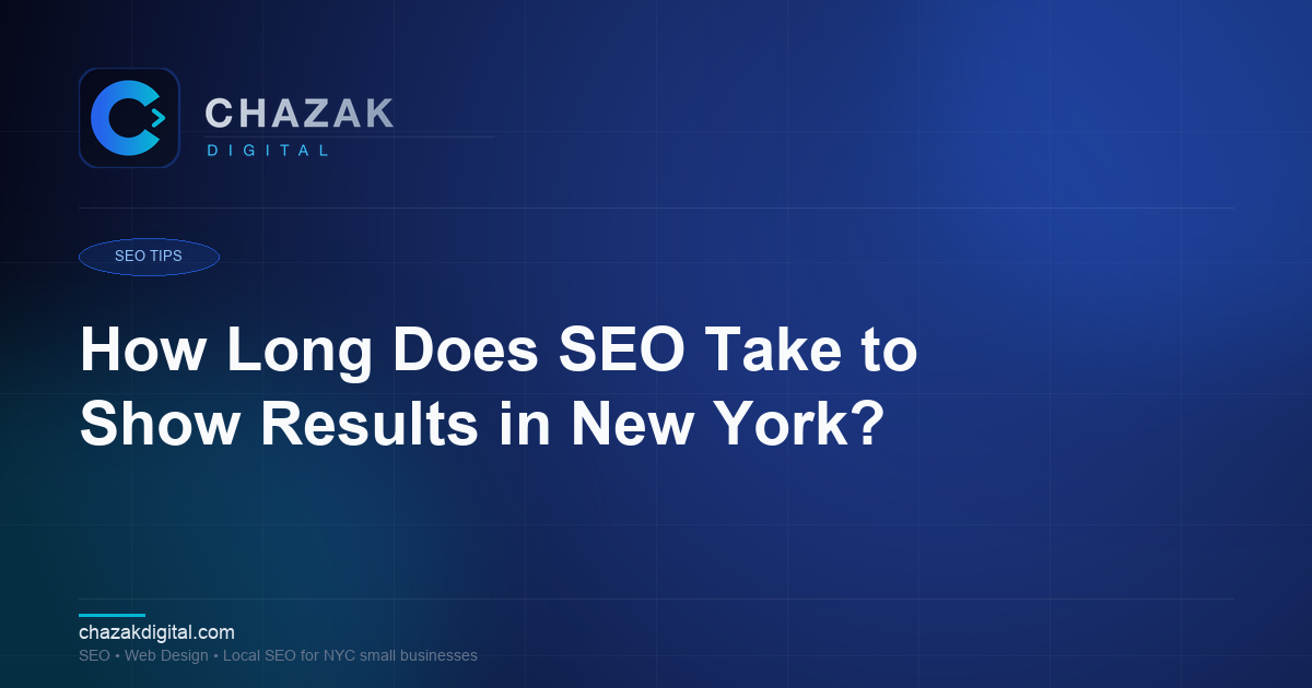 How Long Does SEO Take to Show Results in New York?