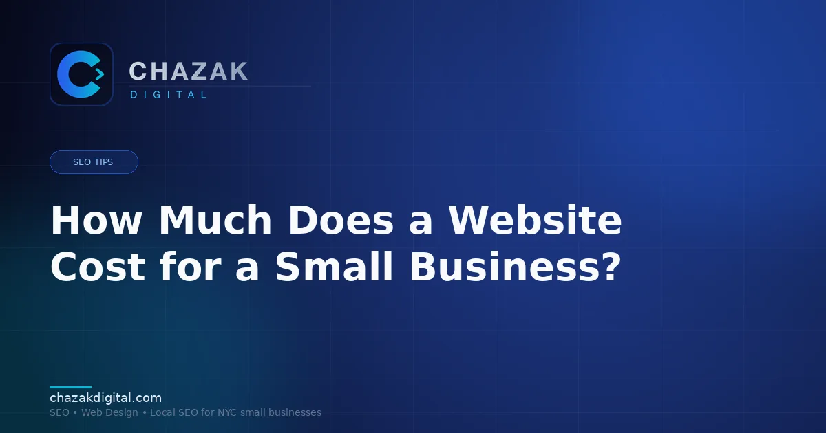 How Much Does a Website Cost for a Small Business?