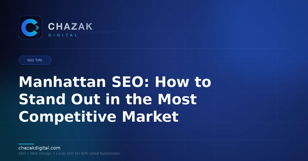 Manhattan SEO: How to Stand Out in the Most Competitive Market
