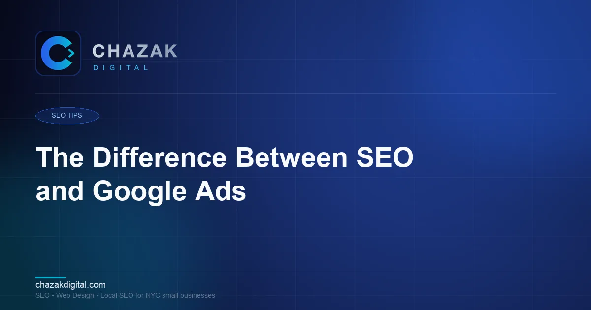 The Difference Between SEO and Google Ads
